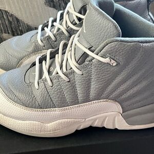 Jordan 12 Retro Stealth White Cool Grey Sneakers